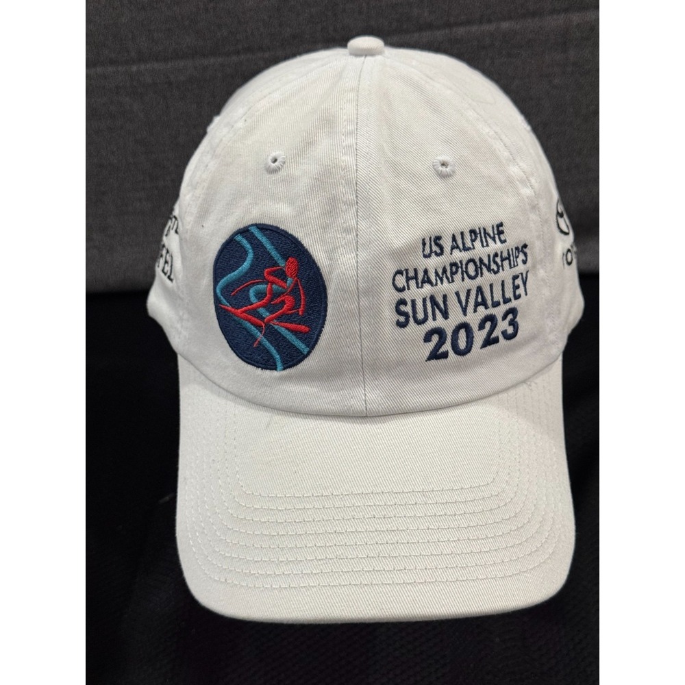 Fahrenheit Headwear Cap Women One Size White Toyota U.S. Alpine Championship Hat